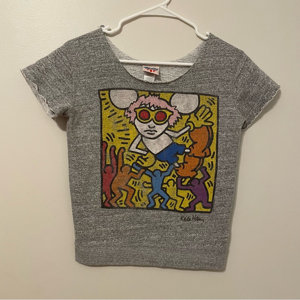 Junk Food Keith Haring Urban Outfitters Short Sleeve Sweatshirt
